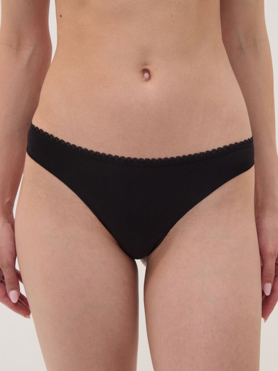 3-pack of black Brazilian briefs in stretch organic cotton_1
