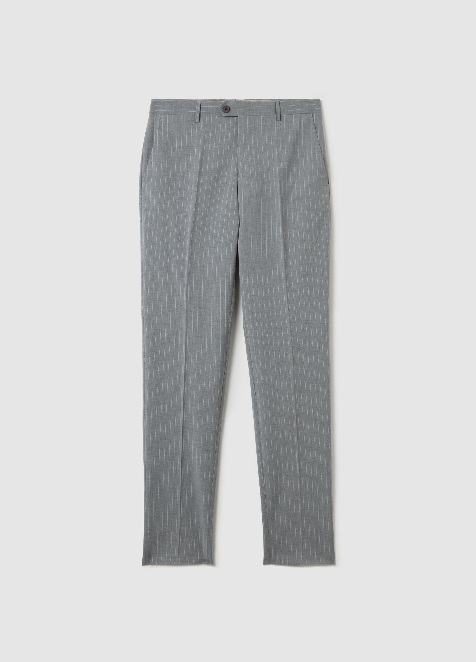 Pinstriped outfit