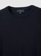 Blue crew neck pullover in cotton blend regular fit_5