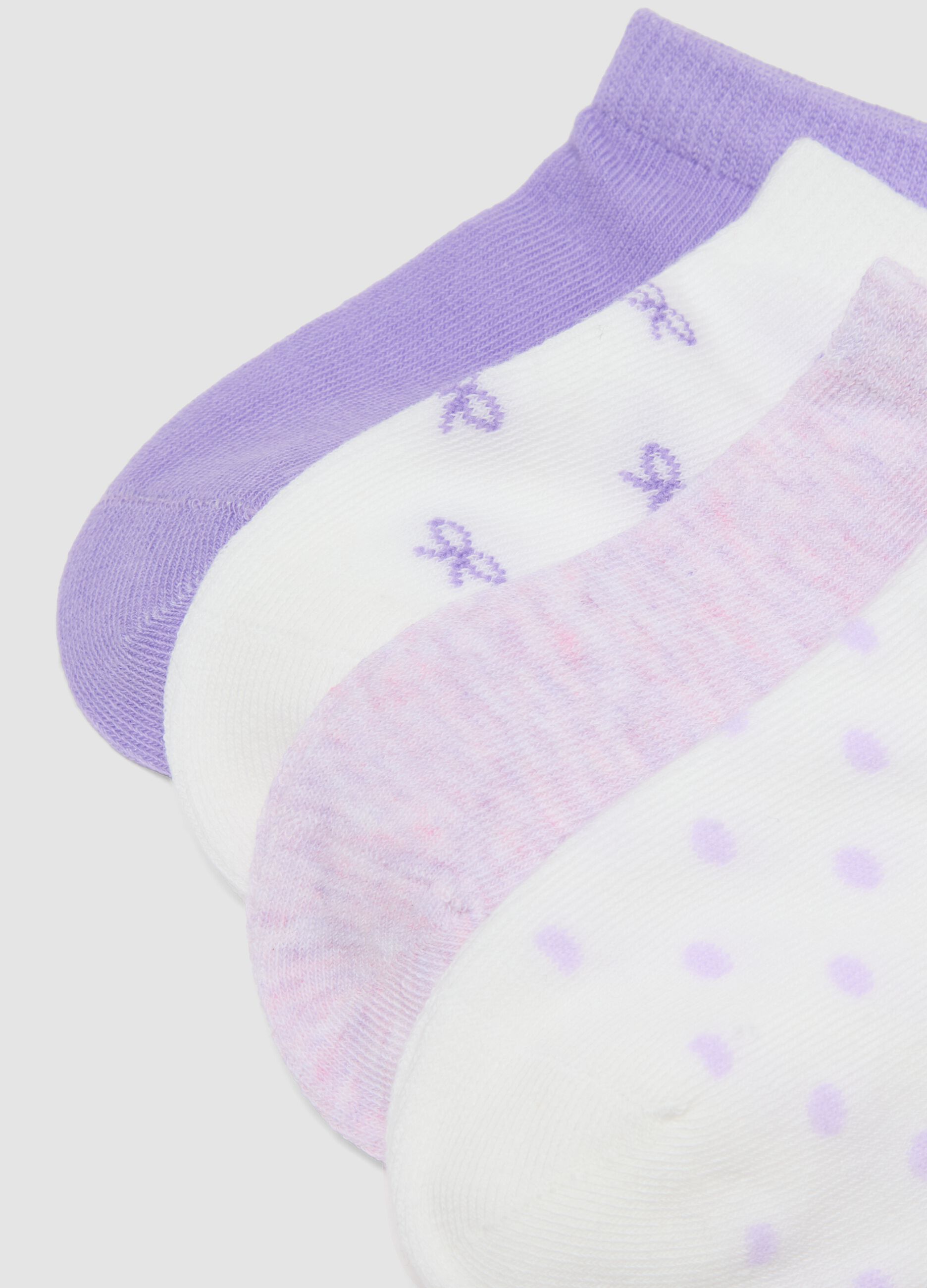 Girls&rsquo; multicolour stretch cotton-blend sock multipack