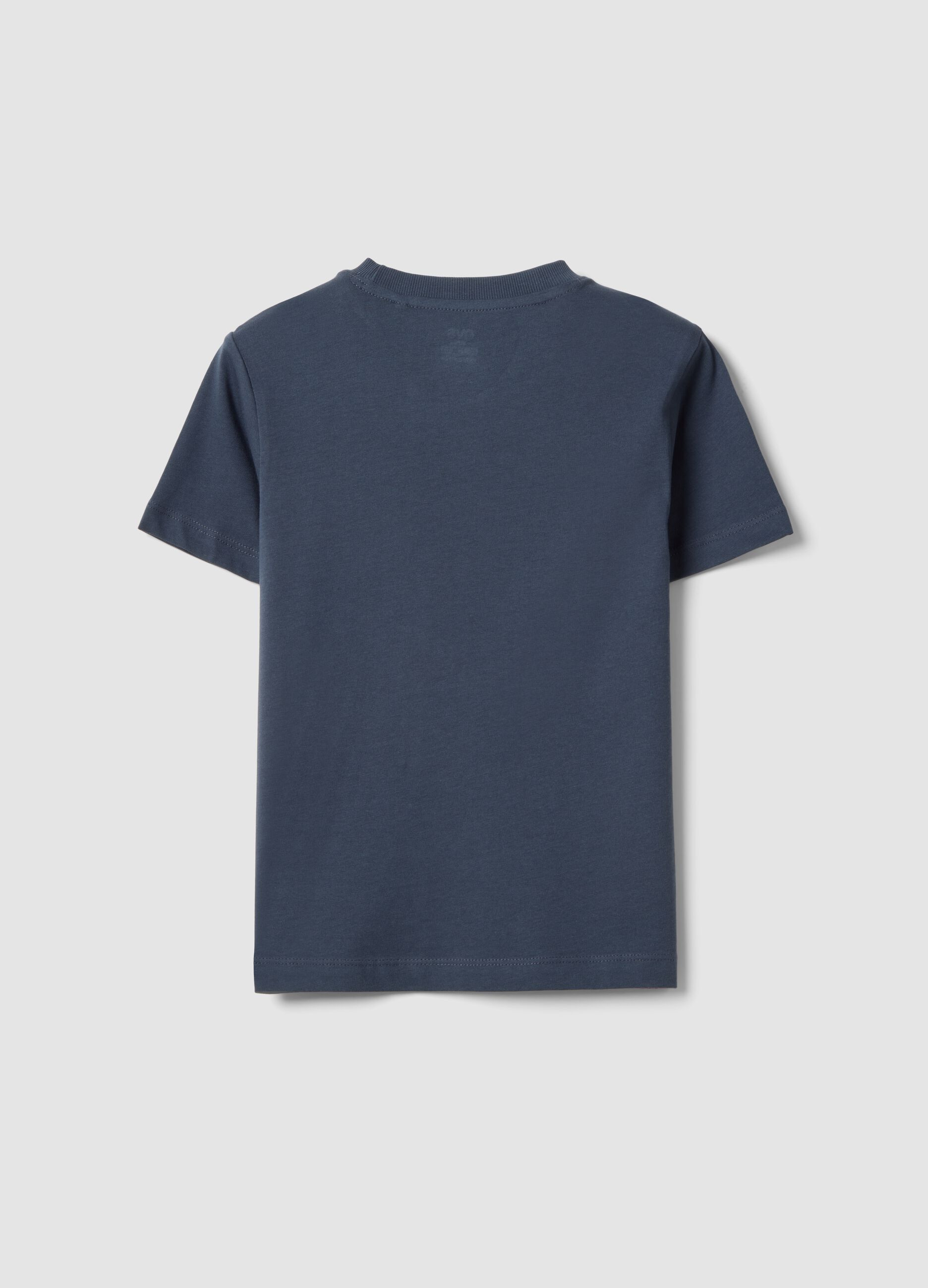 Multicolour striped pure cotton regular fit T-shirt for boys