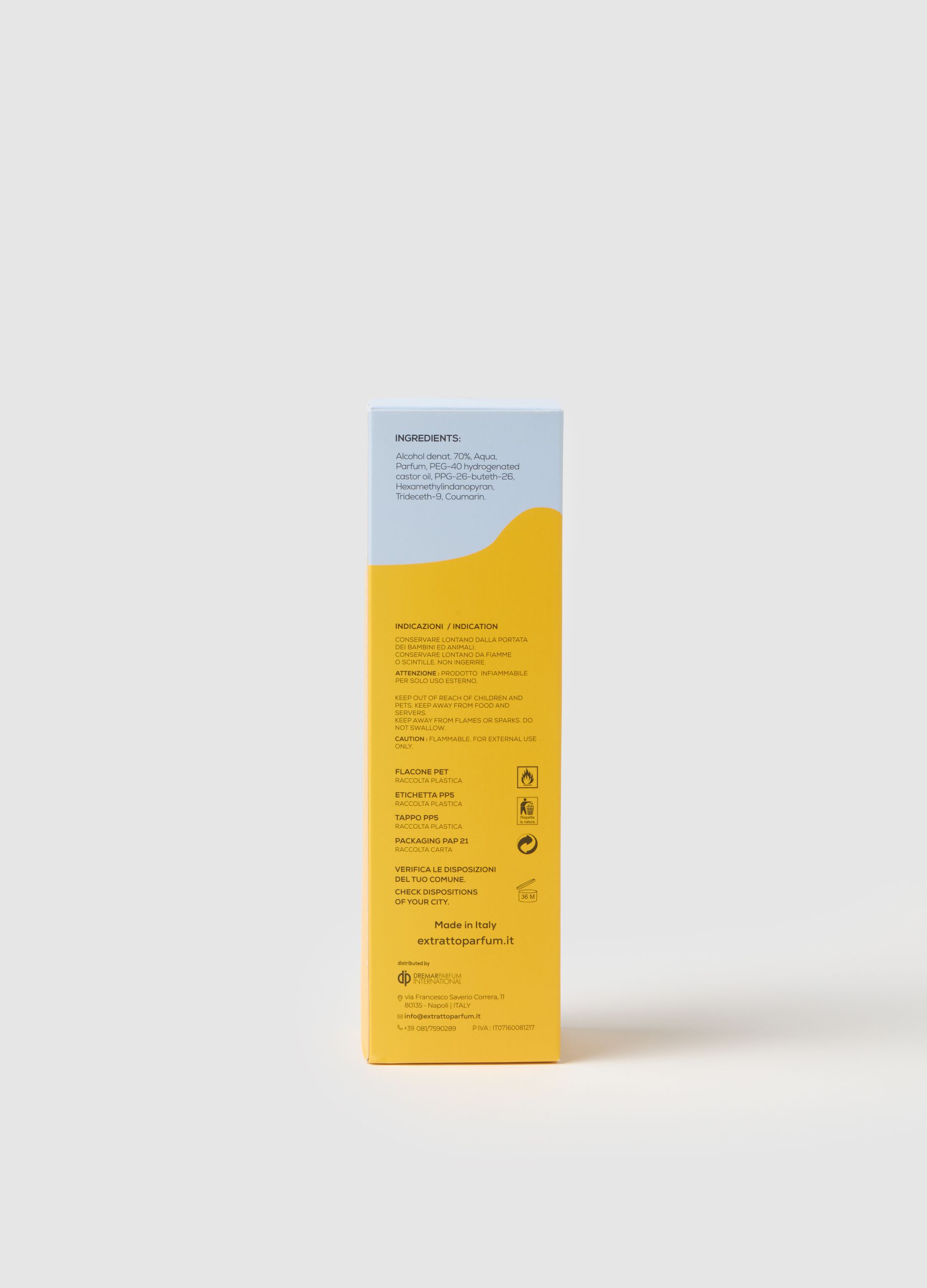 Body Spray with notes of milk, honey and caramel, sweet and enveloping, intense and creamy.