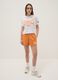 White Pure Cotton Regular Fit T-shirt with Everlast Logo_1