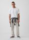 Pantaloni slim fit in misto lino e cotone_0
