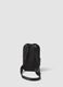 Black phone pouch with zip and adjustable shoulder strap_1