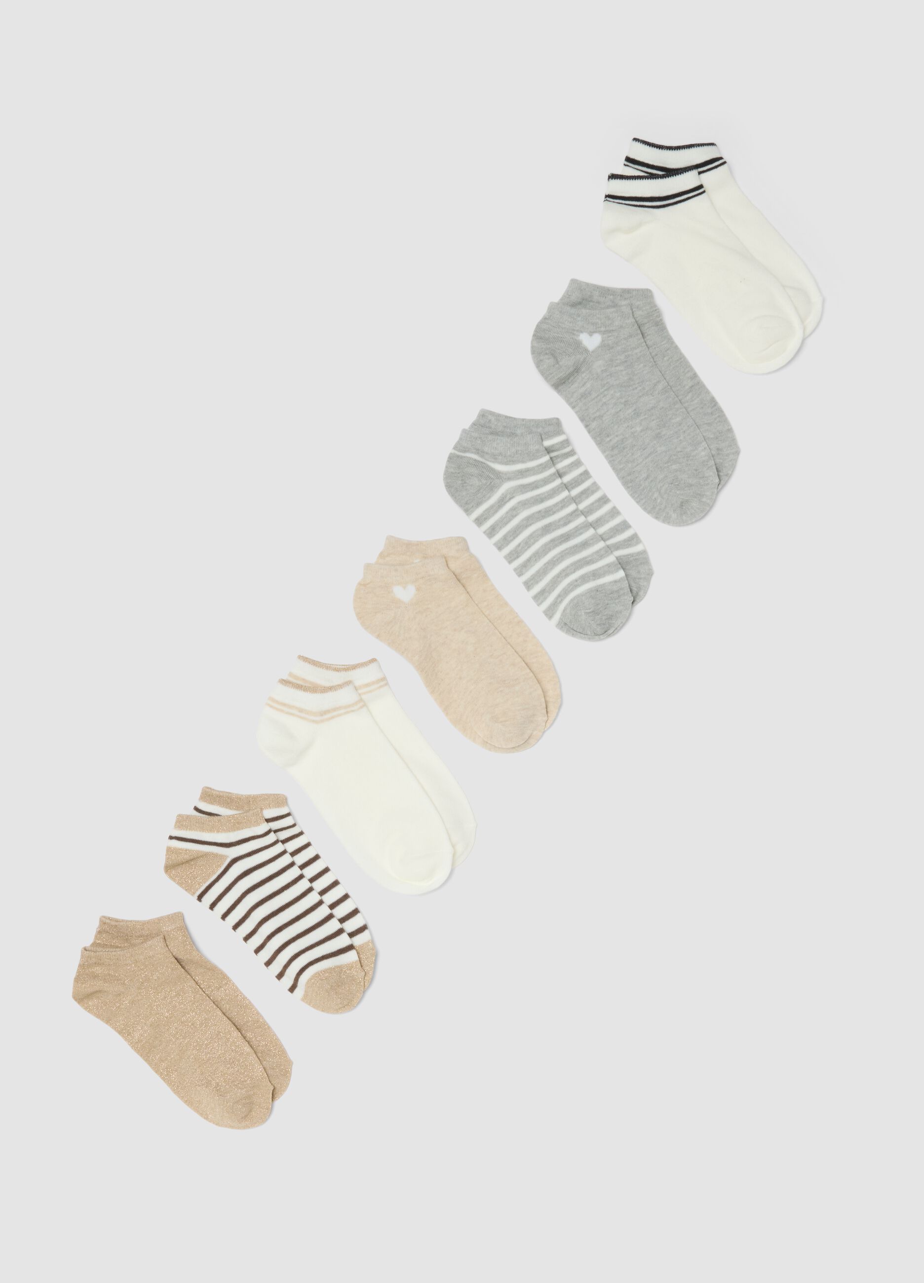 Multipack of organic cotton blend multicolour socks