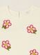White stretch cotton baby girl T-shirt with embroidered flowers_1