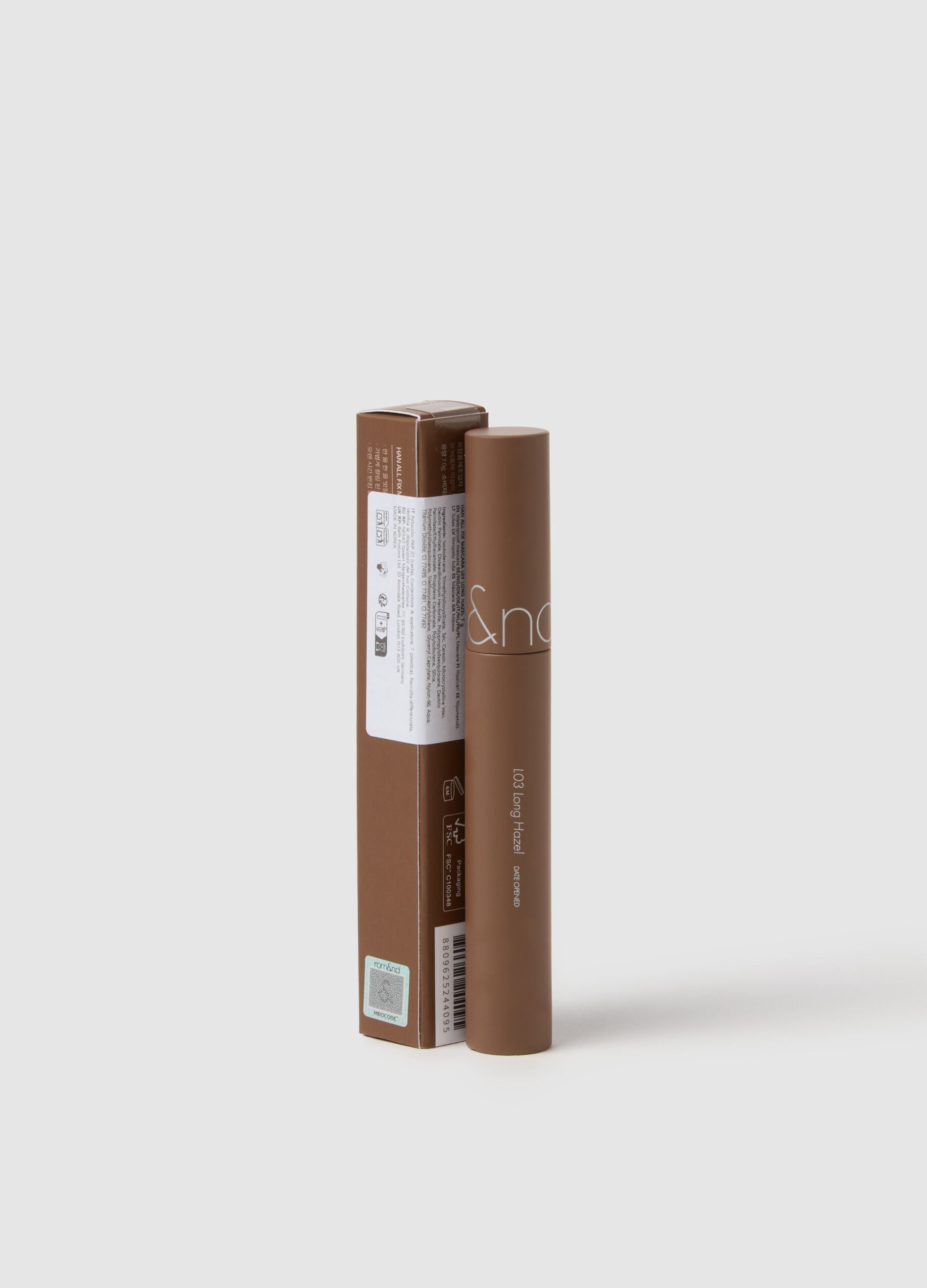 ROM&ND HAN ALL FIX MASCARA L03 LONG HAZEL - Korean make-up