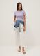Purple fitted short-sleeve stretch cotton T-shirt_1