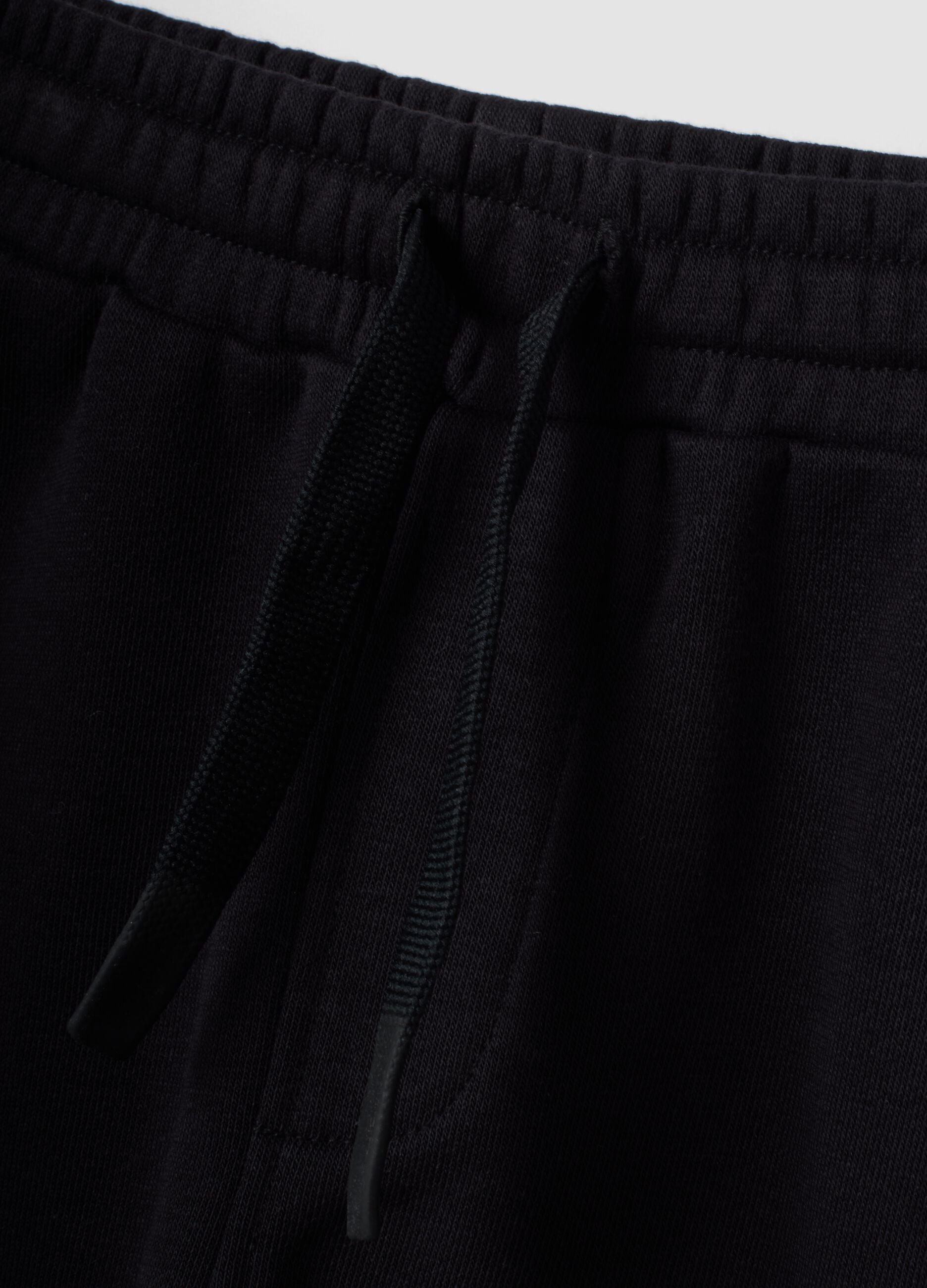 Boys&rsquo; black cotton-blend Spider-Man graphic jogger trousers