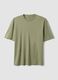 Green pure cotton short-sleeve T-shirt, relaxed fit_4