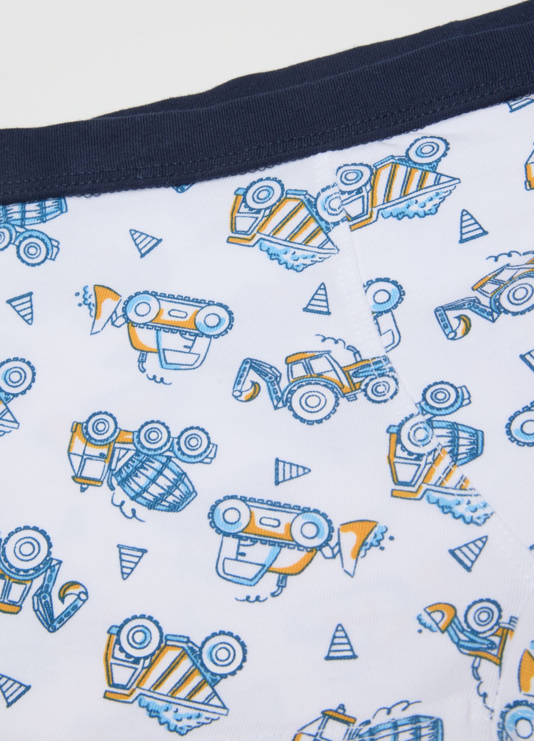 Children's regular fit multicoloured stretch cotton boxer shorts
