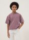 Girls' Oversized Fit Pink Pure Cotton T-shirt_0