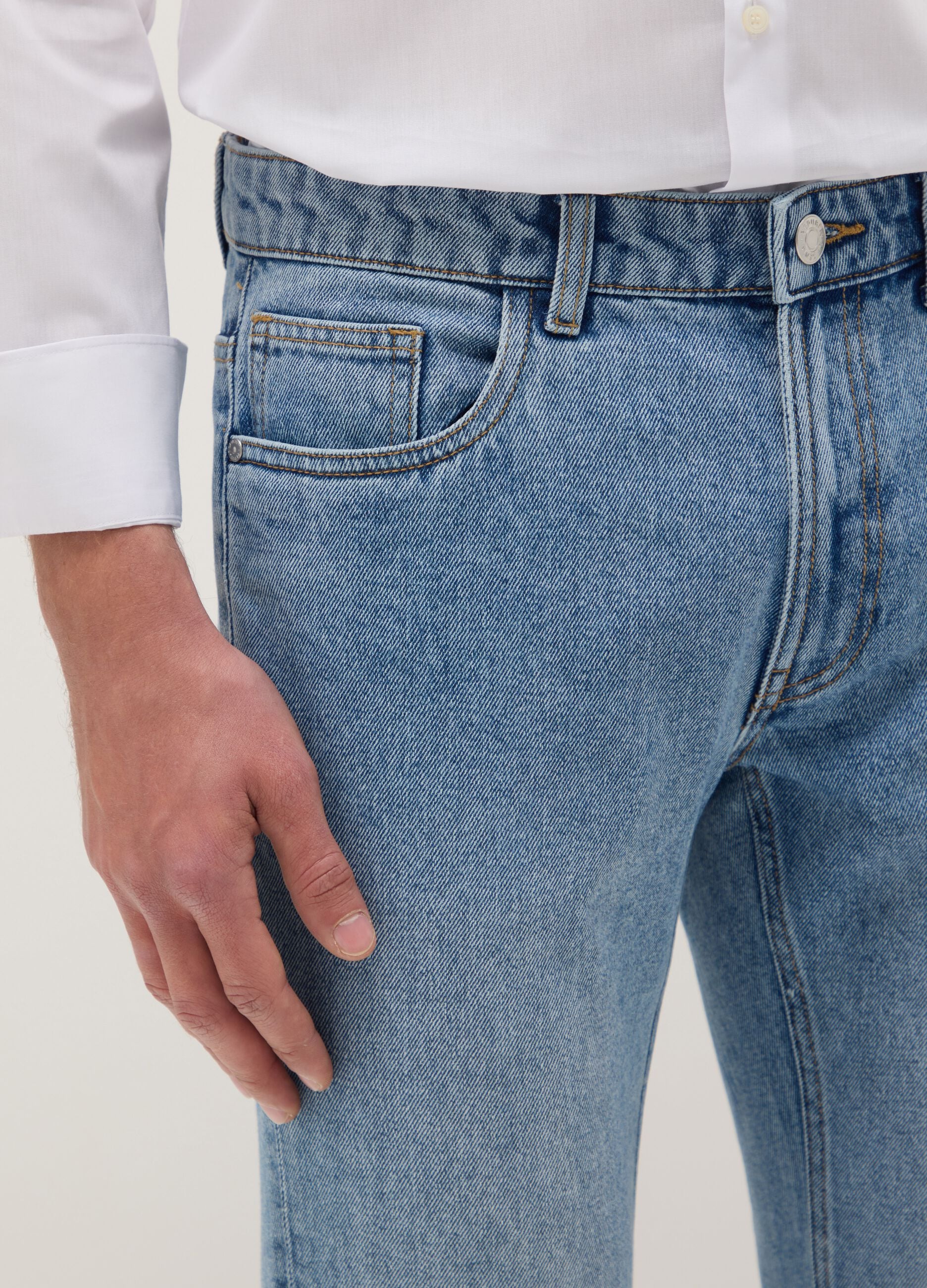 Slim fit blue denim jeans