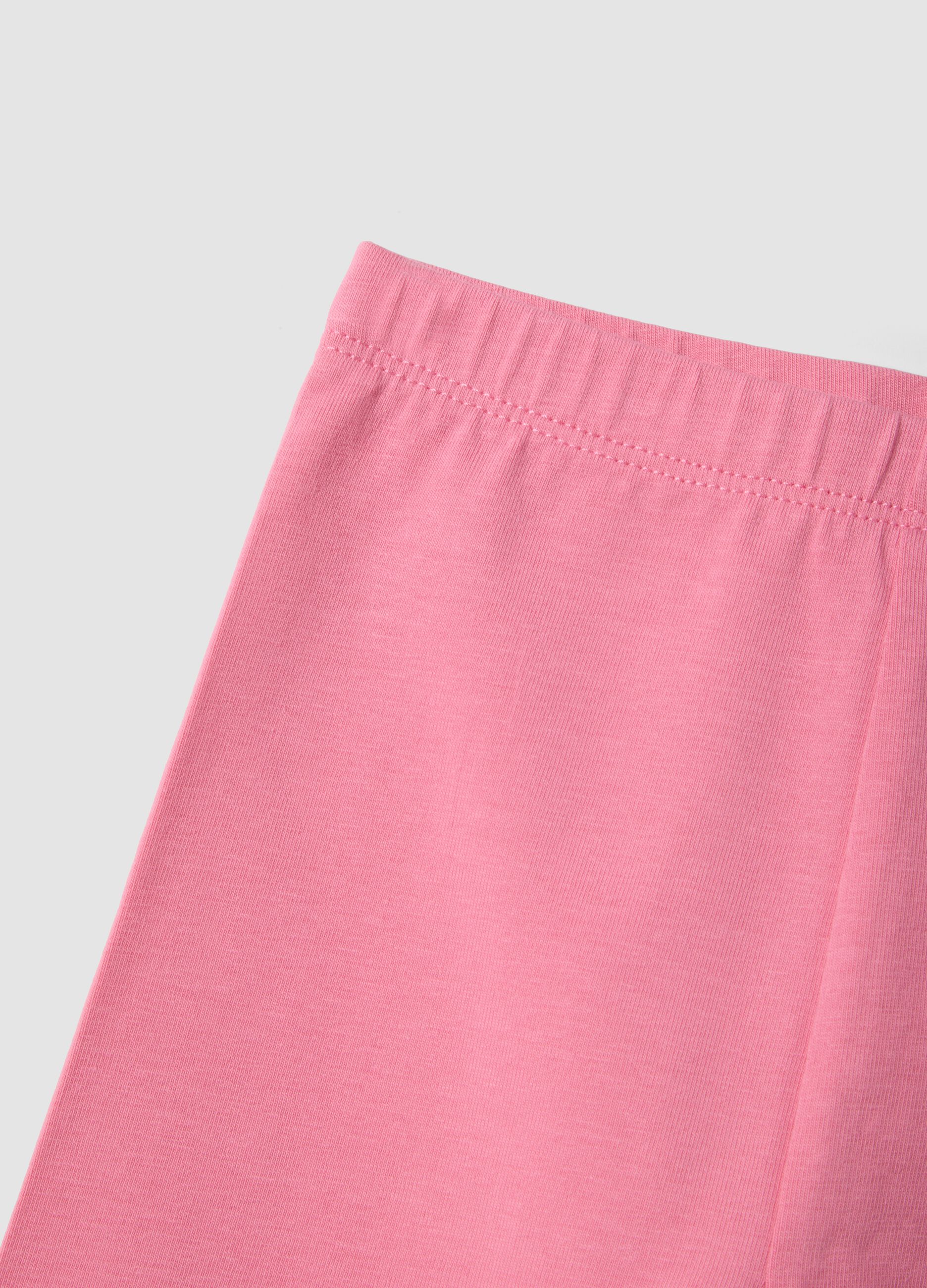 Pink organic cotton shorts