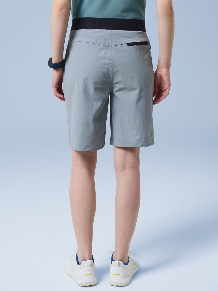 Grey ALTAVIA SAILING stretch-fabric Bermuda shorts_3