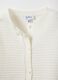 White pure cotton cardigan regular fit for baby girl_2