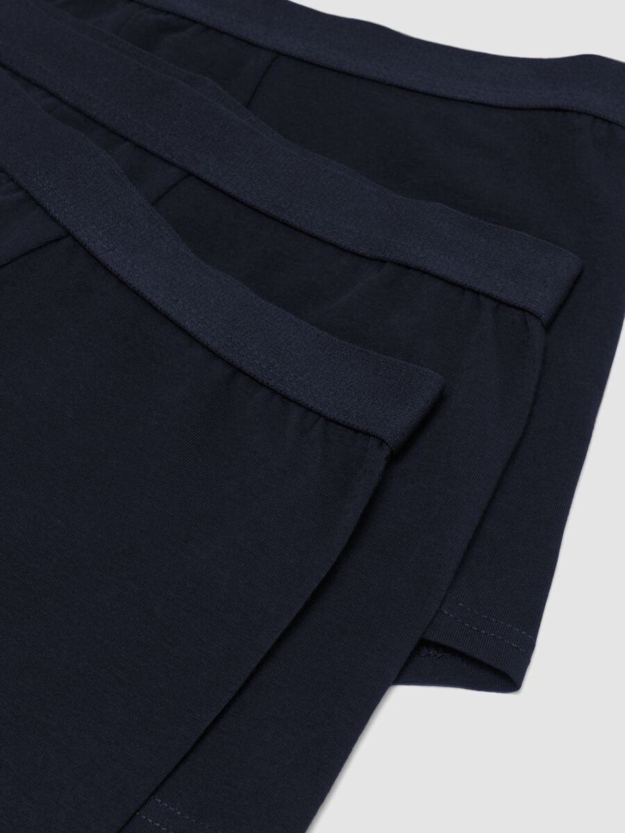 Tripack di boxer blu in cotone organico_5