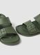 Green sandals with double strap and buckles_2