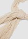 Sciarpa beige effetto stropicciato semitrasparente_1