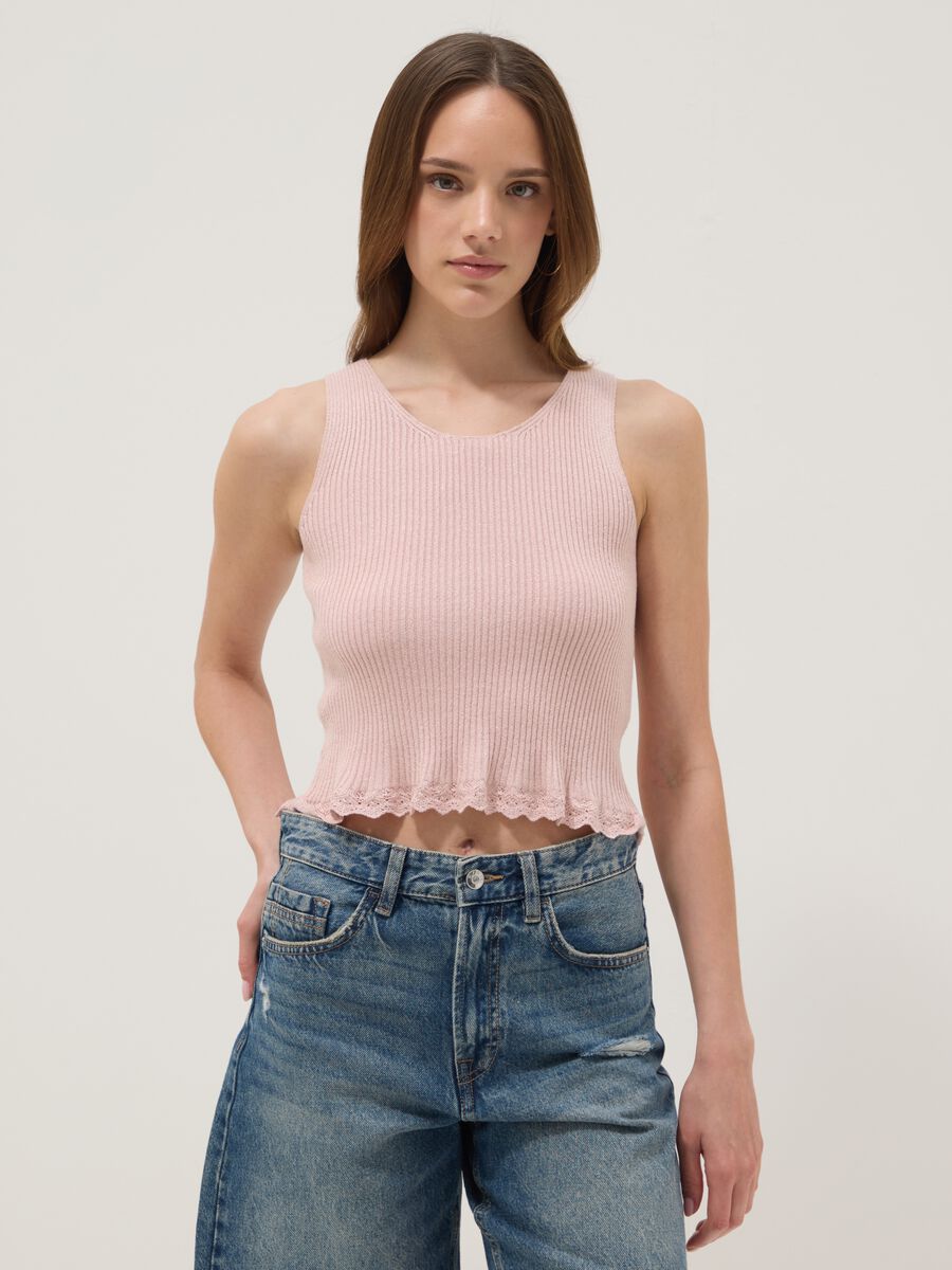 Top fitted in misto viscosa rosa_2