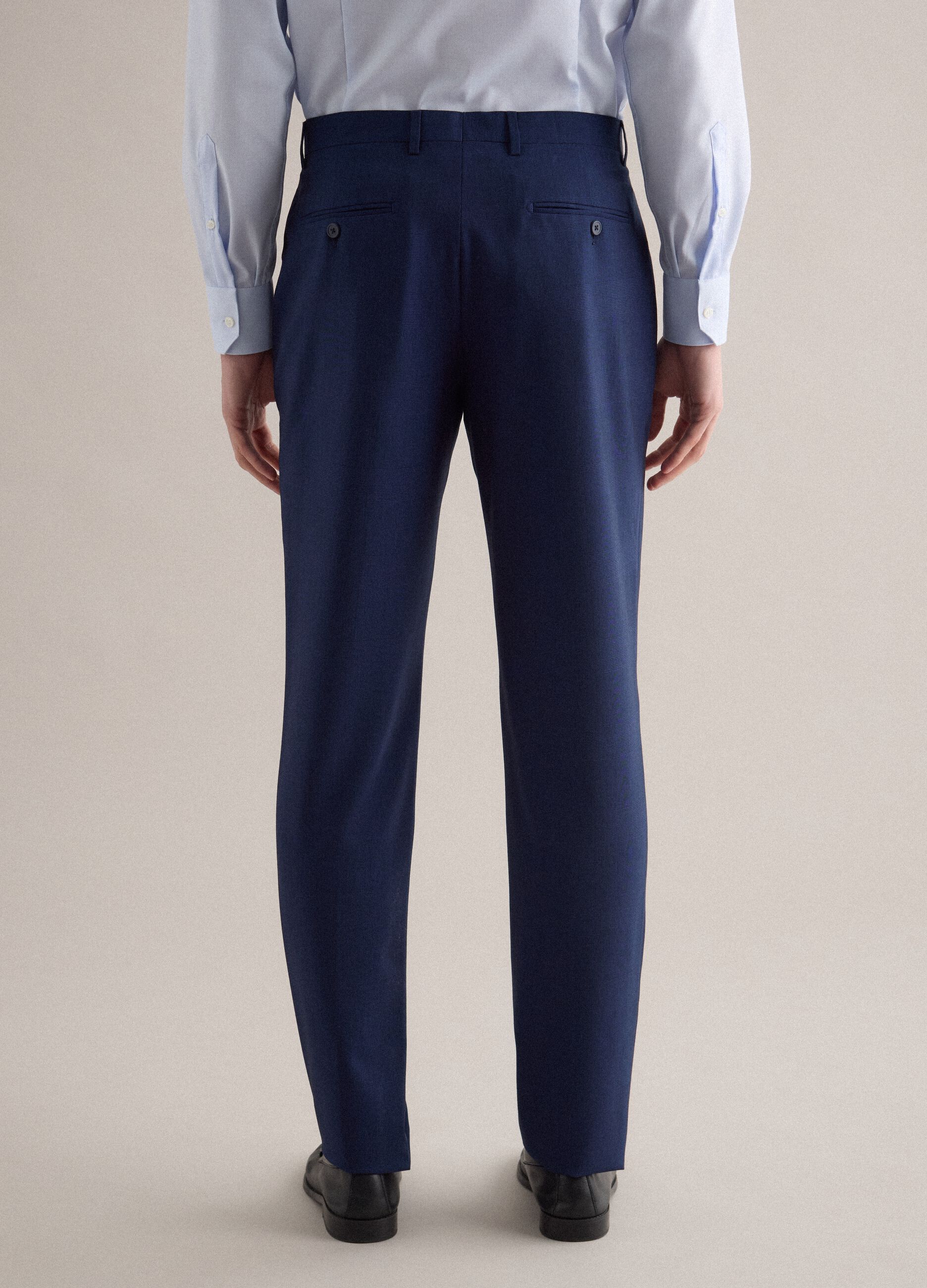 Blue Slim Fit Trousers
