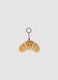 Brown croissant-shaped keyring_0