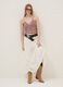 Multicolour striped pure cotton slim fit tank top_1