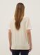 Beige stretchable viscose maternity T-shirt with mandarin collar_2