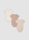 3-pack of multicolour organic cotton baby bodysuits with crew neck_1