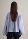 Oversized multicolour striped pure cotton shirt with pleats_2