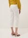 White Slim Fit Stretch Cotton Ankle Trousers_2