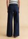 Wide Leg Stretch Cotton Blue Jeans_2