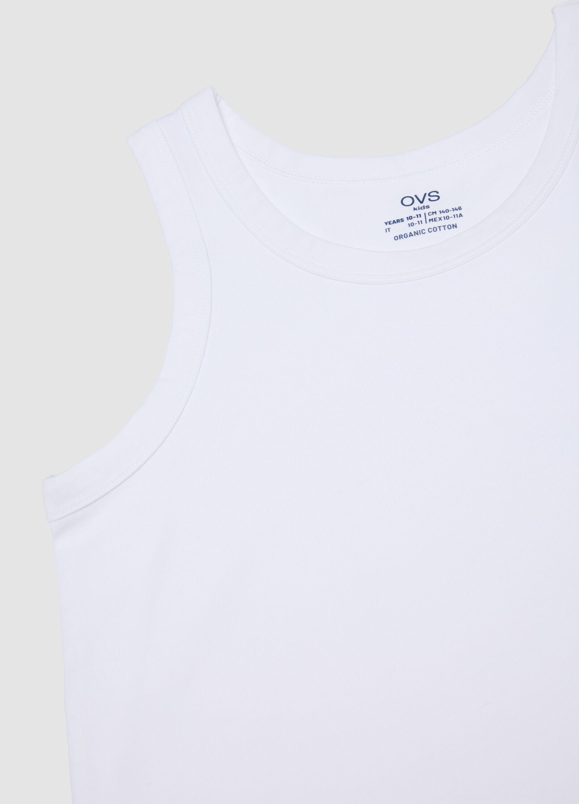 2-pack multicolour boys&rsquo; stretch organic cotton vests