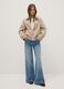 Beige short coat regular fit with buttons_0