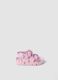 Pink sandals with floral appliqu&eacute;s_0