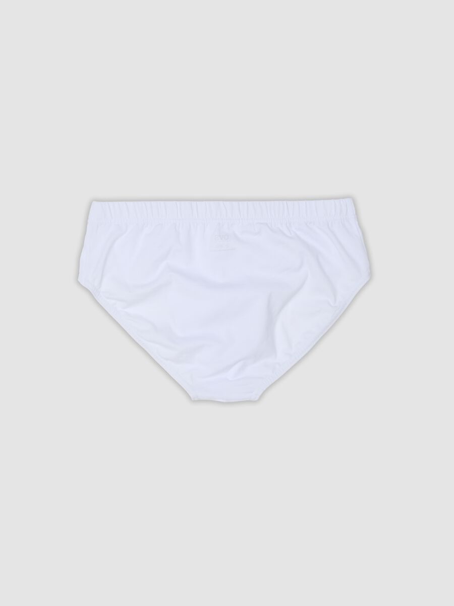 Pack of five white organic cotton briefs_6