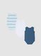 Sleeveless multicolour pure cotton bodysuit tripack for newborns_1
