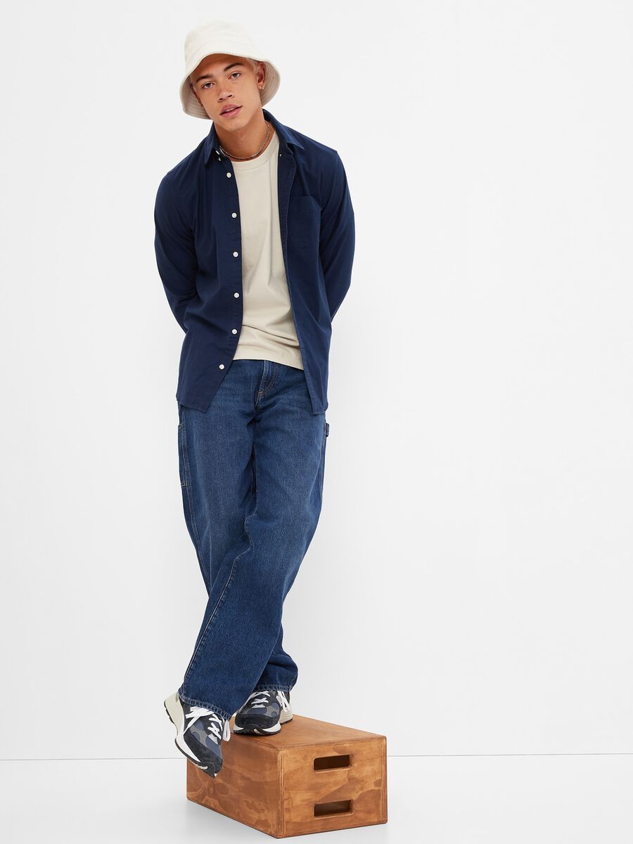 Regular-fit shirt in Oxford cotton_3