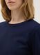 Men's long sleeve blue T-shirt in pure cotton regular fit_3