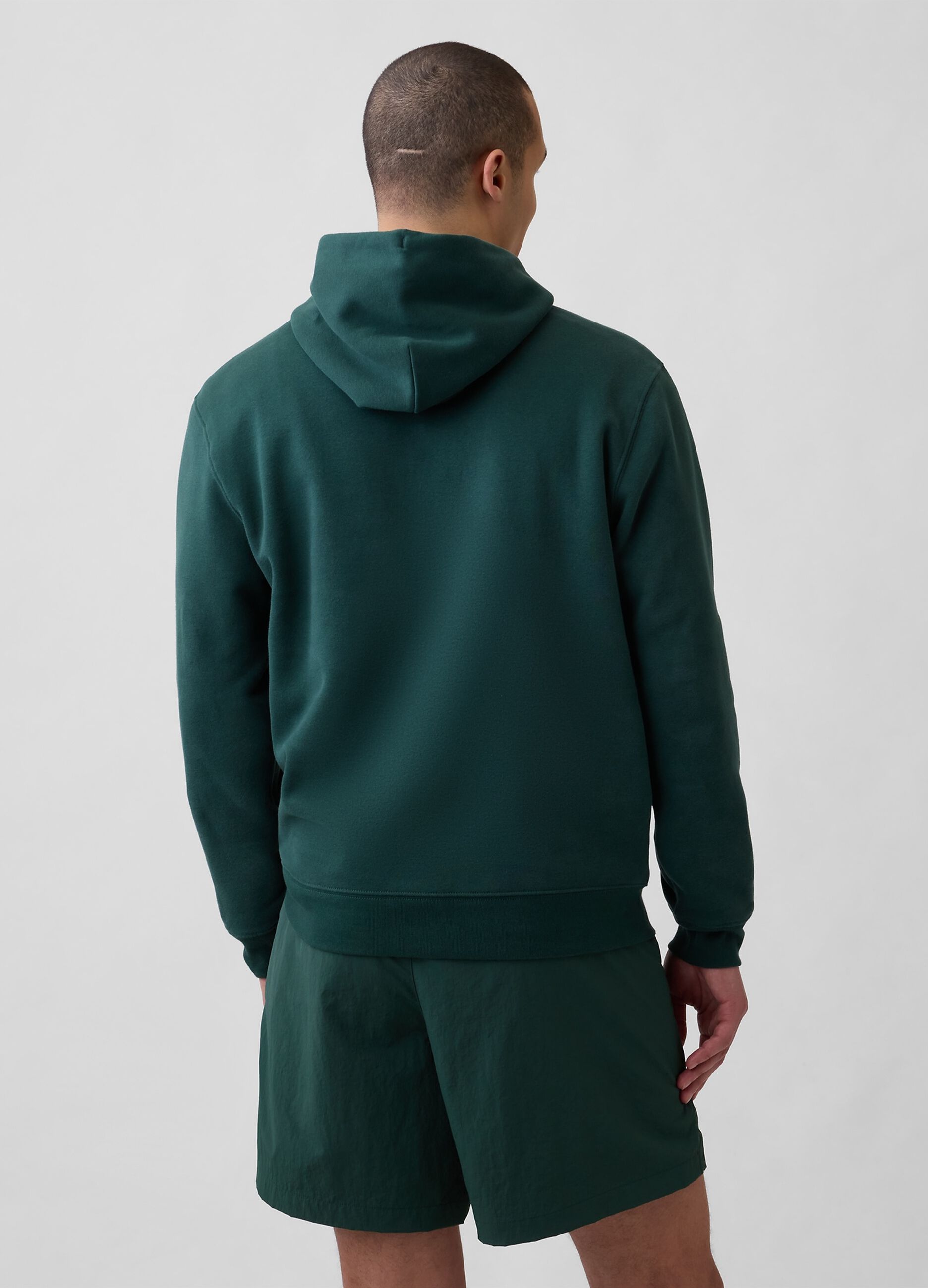 Cotton blend hoodie with logo