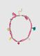 Multicolour Bandana Necklace with Charms_0