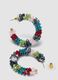 Lightweight earrings with multicolour glass stones_2