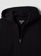 Black organic cotton zip-up hoodie for boys in a relaxed fit_2