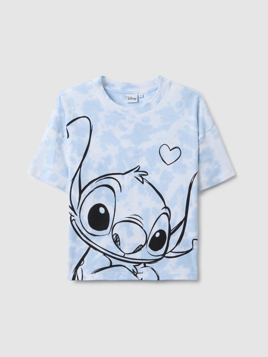Multicolour pure cotton regular fit T-shirt with Stitch print_4