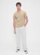 Beige Cotton Short Sleeve T-shirt_2