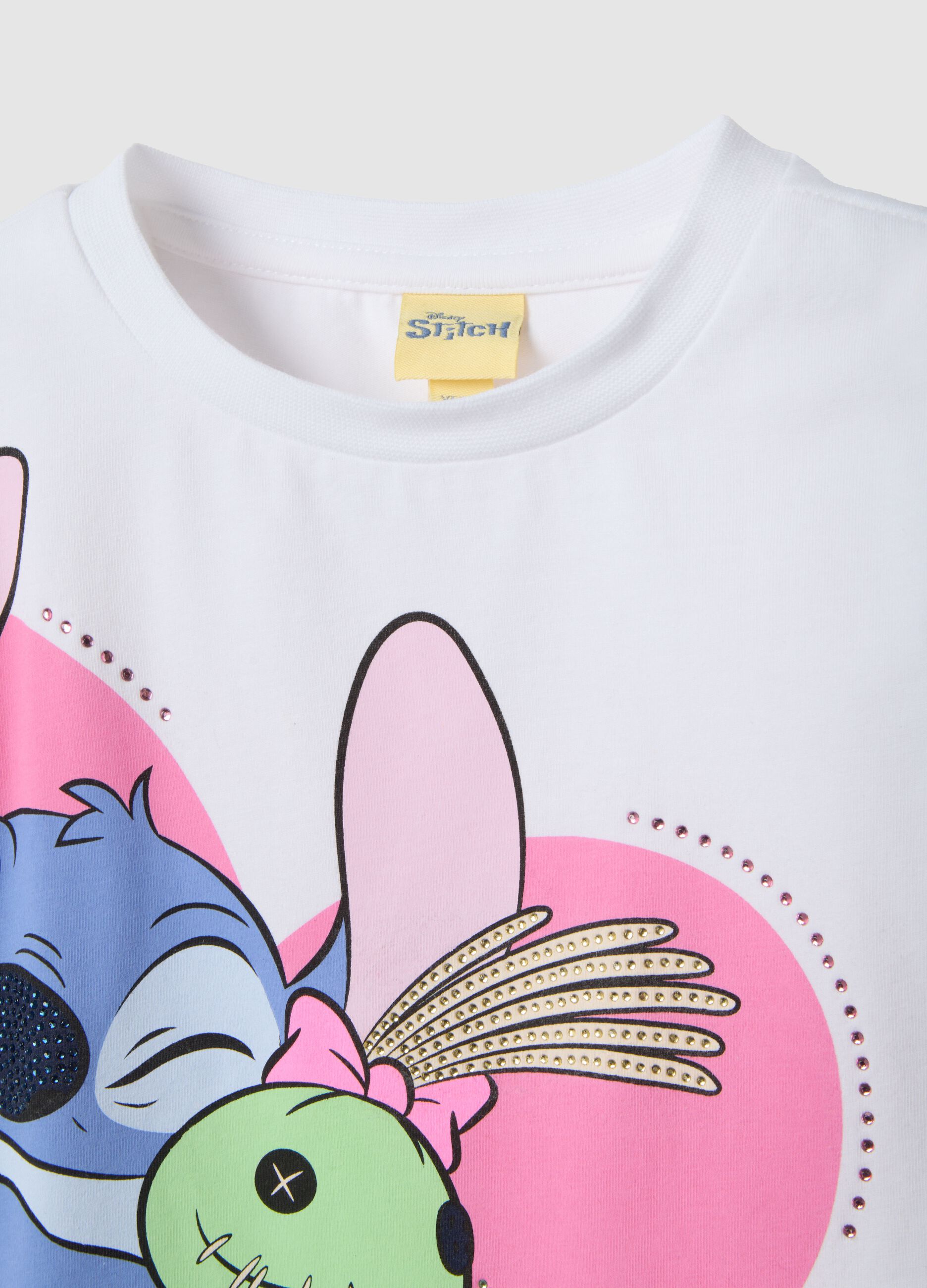 Multicolour Stretch Cotton Set for Girls with Stitch