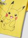 Yellow pure cotton children's t-shirt regular fit with Pikachu_3