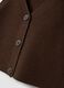 Brown wool-blend gilet with deep V-neck, regular fit_5