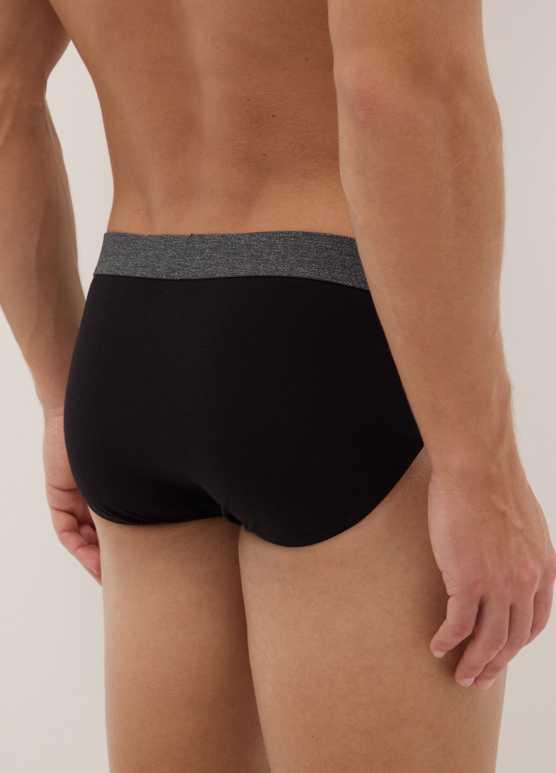 Multipack of regular fit multicolour stretch cotton briefs